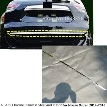 

For Nissan X-Trail Xtrail T32/Rogue 2014 2015 2016 Sticks Styling Stainless Steel Rear Door Tailgate Frame Plate Trim Lamp 1pcs