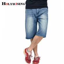 Новые мужские повседневные джинсовые шорты прямые облегающие шорты джинсы мужской проблемный промытый джинсы летние хлопчатобумажные шорты плюс размер 18755