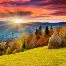 Красивый горизонт пейзаж 24 Цвета Пигмент Кисть DIY живопись по номерам Искусство Ручная роспись креативная Цифровая живопись маслом