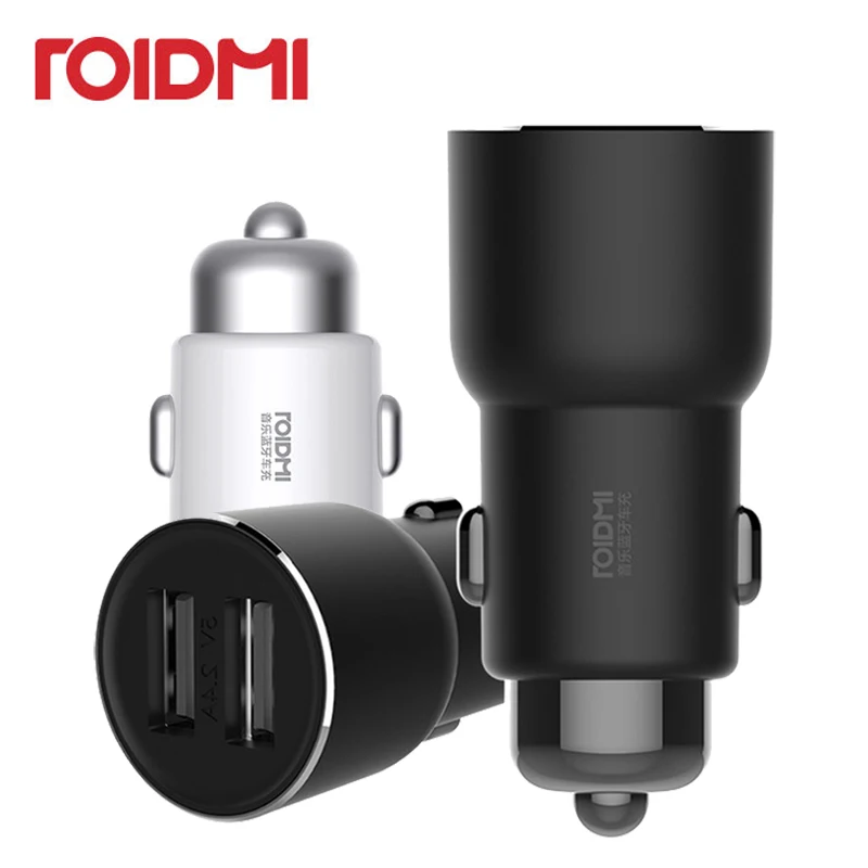 Orignal mi ROIDMI 3S Bluetooth Car Charger Music Player FM 5V 3.4A APP