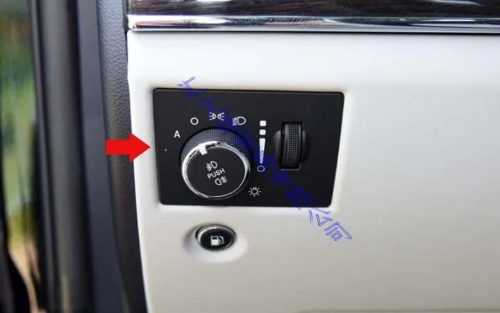 Для Jeep Grand Cherokee аксессуары для стайлинга автомобилей углеродное волокно стиль головы кнопка выключения света Панель управления накладка
