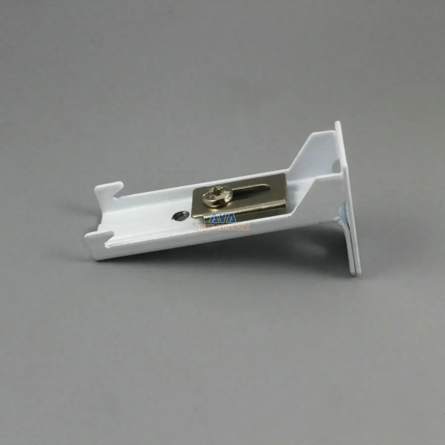 10 Pieces L Shape Curtain Track Bracket Curtain Track Brace 64x20x35mm