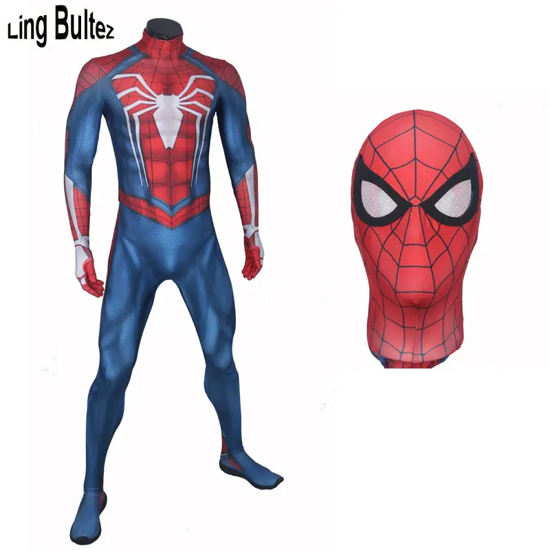 

Ling Bultez High Quality PS4 INSOMNIAC SPIDERMAN Costume 3D Print Spandex Games Spiderman Spandex Suit PS4 Spiderman Costume
