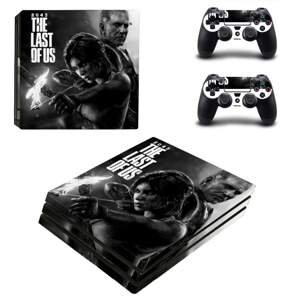 Виниловая наклейка на кожу для консоли Sony Playstation 4 и 2 контроллеров PS4 Pro последняя