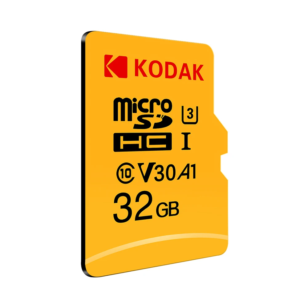 Kodak U3 A1 V30 класс 10 MicroSDXC/SDHC память TF флэш-карта 256 ГБ 128 Гб 64 ГБ 32 ГБ для видео и мобильного хранения