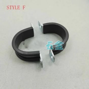 

Free shipping pipe clamp 10pcs/lot with screw Rubber Lined F Clips Cable Mounting Hose Pipe Clamp Mikalor