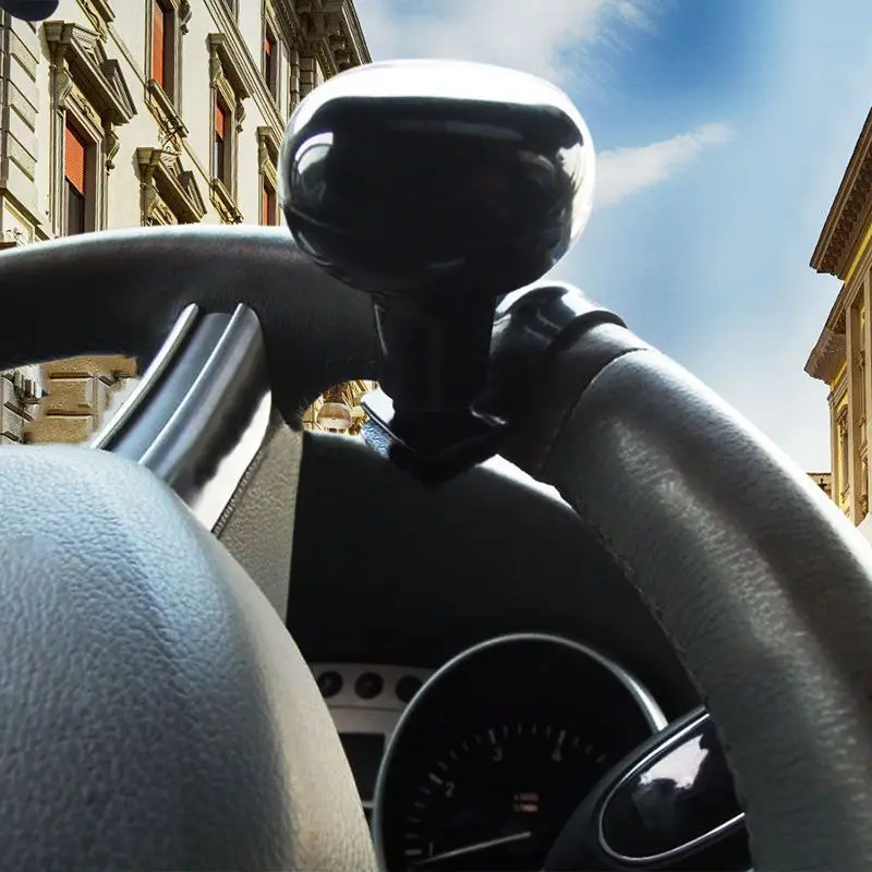 1pcs Black Heavy Duty Suicide Power Car Steering Wheel Spinner Handle Universal Knob