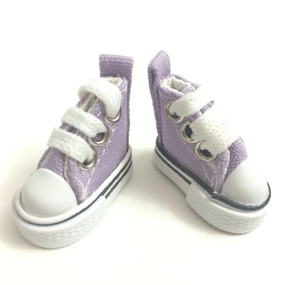 Парусиновая обувь разных цветов для куклы 1/6 BJD, 3,5 см мини-игрушка обувь 1/6 Bjd обувь для кукол аксессуары 12 пара/лот