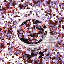RHM321-248 разноцветные Круглые пайетки в горошек для дизайна ногтей, гель для ногтей, Гель-лак для ногтей и украшения своими руками