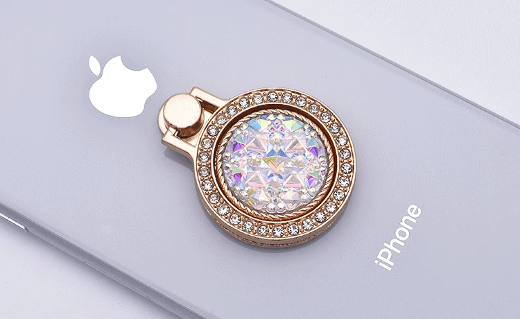 Diamond-studded Pearl Gemstones Pocket Watch Mobile Phone Ring Buckle Bracket Mobile Phone Universal Ring Bracket Ring Bracket mobile holder for wall