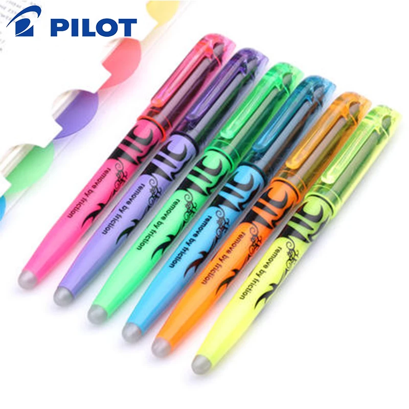 Pilot SW FL FriXion Erasable Highlighter 6pcs Color Marker Set Doodle Painting Design Supplies|pastel markers|frixion markerpilot marker |