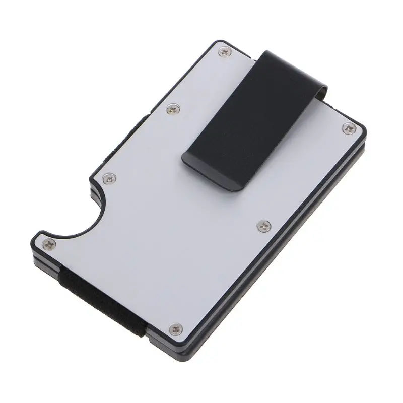 85*53 мм мужской держатель для Карт RFID Блокировка ID Кредитная карта кошелек Алюминиевый Чехол Зажим для денег органайзер для карт держатель для карт - Цвет: SL
