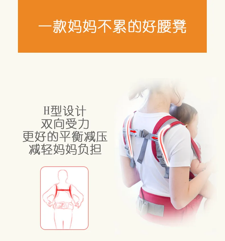 Кенгуру слинг для переноски ребенка на спине спереди переноска на бедро сиденье многофункциональные лямки портативные предотвращающие эргономичные переноски для младенцев