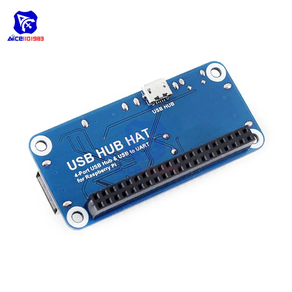4 портовый usb хаб HAT USB 2 0 1 микро для Raspberry Pi Zero/W A + B 3 модели последовательная