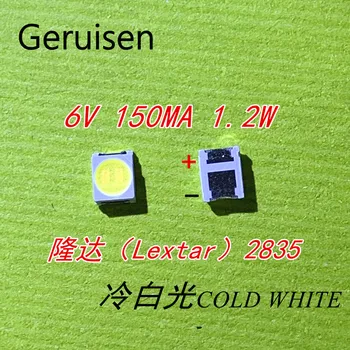 

4000PCS Original LEXTAR 2835 3528 1210 6V 1.2W SMD LED For Repair TV Backlight Cold white LCD Backlight LED