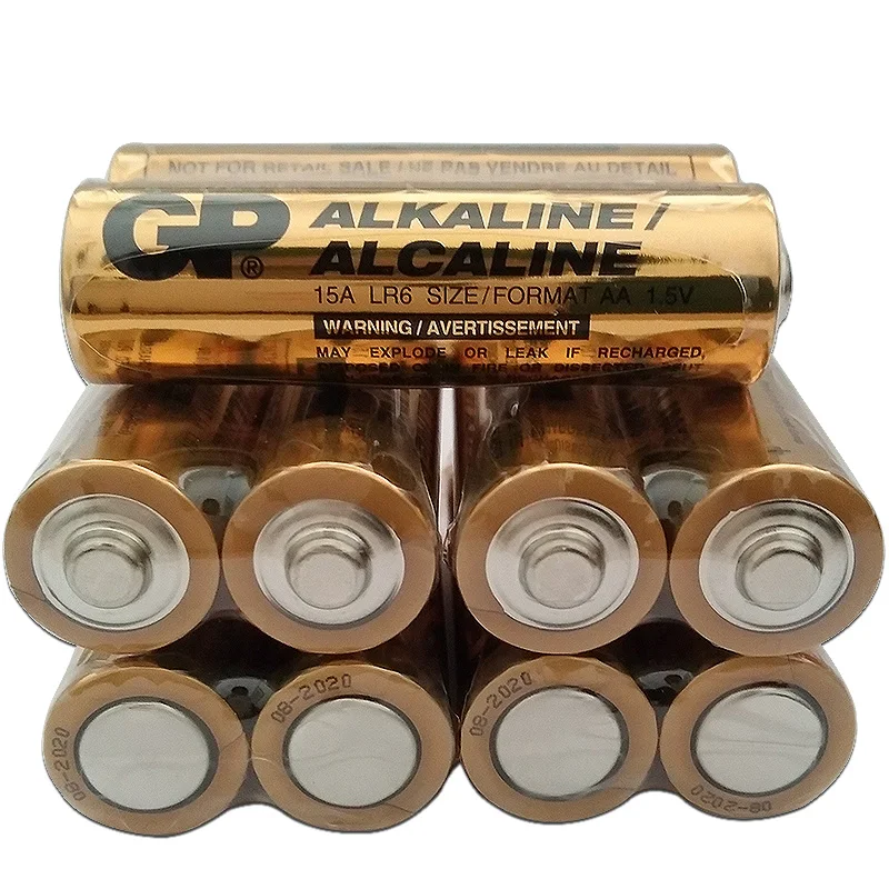 10 шт./лот Новый Оригинальный GP LR6 1 5 В 15A щелочные батареи золото Батарея |
