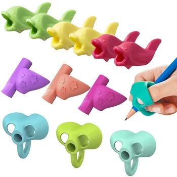 

12 PCS Pencil Grip, Children Pencil Holder,Ergonomic Training children pencil grip for Handwriting, Silicon Pen Pencil Writing