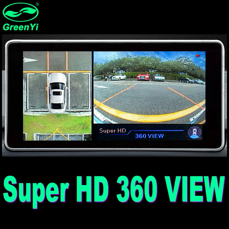 GreenYi 720 P 3D 360 градусов Bird View панорама системы с 4 HD камеры Автостоянка панорамный
