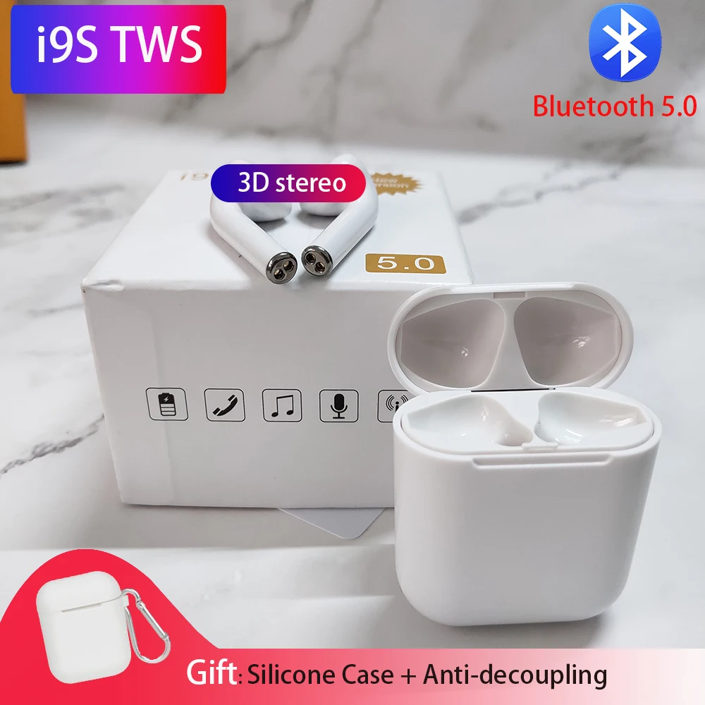 

i9 i9s TWS Wireless Bluetooth earphone Wireless Headsets Earbuds Bluetooth 5.0 For xiaomi iPhone earphones PK i7 i7s tws