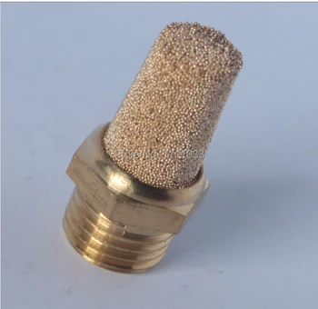 

1/4 pneumatic muffler,brass sliencer