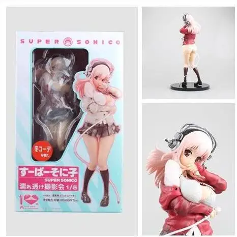 

27cm SUPER SONIC sexy Anime Cartoon Action Figure PVC toys Collection figures for friends gifts