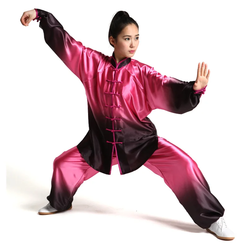 Одежда с длинным рукавом tai chi цвет градиент женская одежда костюм и Taijiquan для