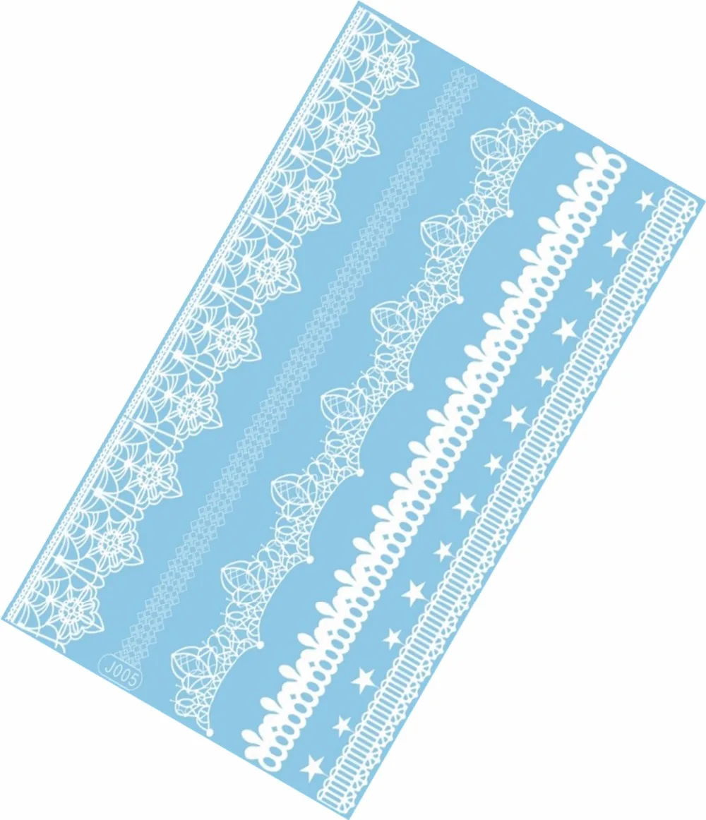 Renda Tato Anti Air Blitz Tato Wanita Putih Kupu Kupu Gelang Rantai