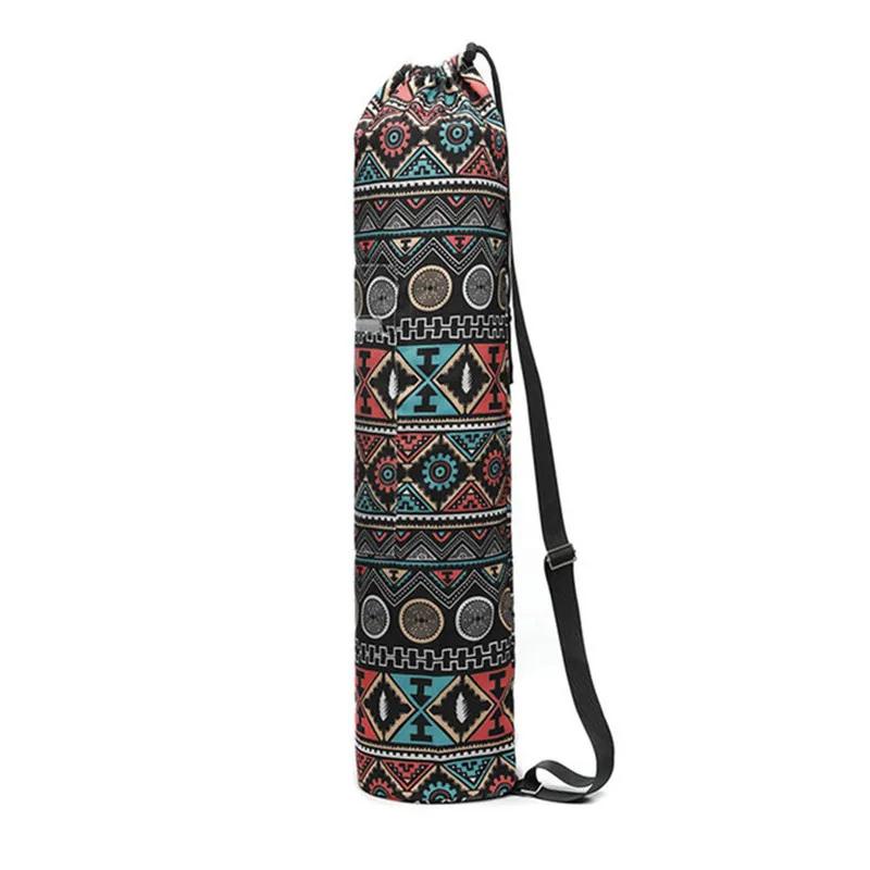 Fashion Outdoor Exercise Accessories Floral Printed Yoga Mat Bag with Adjustable Strap