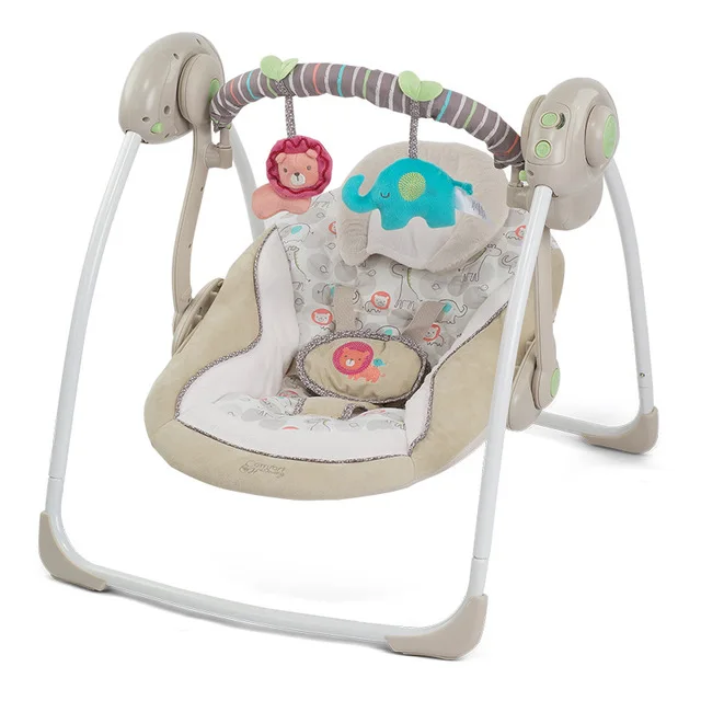 EU safety baby rocking chair 0-3 baby Electric cradle rocking chair soothing the baby's artifact sleeps newborn sleeping - Цвет: 60194