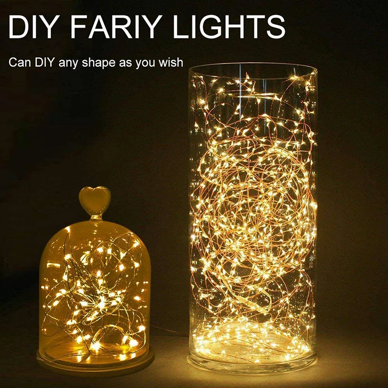 LED Silver Wire String Lights New 1M 2M 5M 10M Battery Operated for Xmas Garland Party Wedding Decoration Christmas Fairy Lights LED Silver Wire String Lights New 1M 2M 5M 10M Battery Operated for Xmas Garland Party Wedding Decoration Christmas Fairy Lights