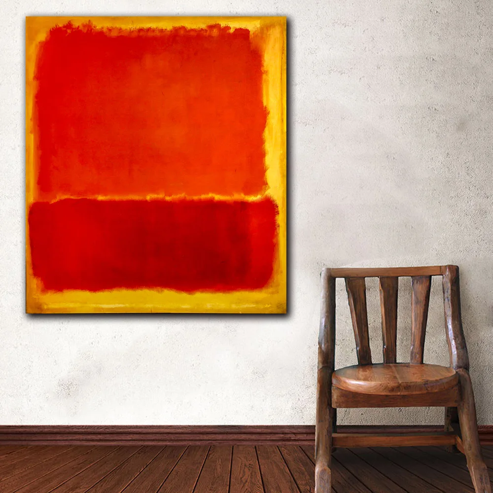 

Famous Mark Rothko Number 12 Canvas Print Wall Art Oil Painting Modern Decor Wall Art Pictures For Living Room Bedroom Unframed