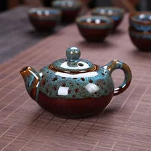 Чайный набор для печи, специальный подарок в подарочной коробке, чайный набор кунг-фу с изысканным подарком, керамический чайник, набор чашек, 7 комплектов