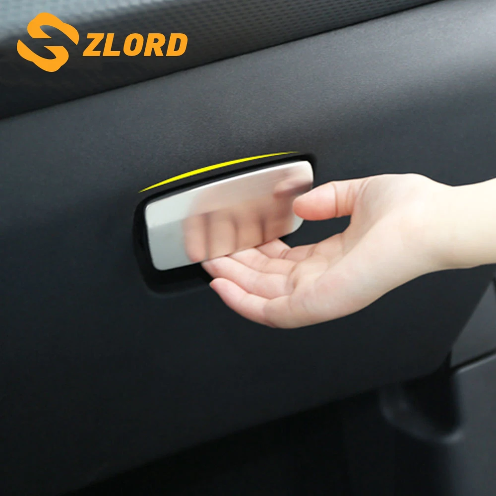

Stainless Steel Car Storage Box Handle Protection Cover Trim Stickers for Peugeot 2008 2014 2015 2016 2017 2018 2019 Accessories