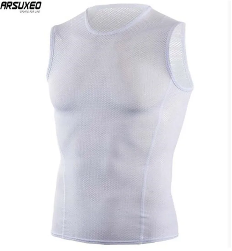 

ARSUXEO Reflective Men Cycling Vest Windstopper Windproof Bike Bicycle Running Vest With Zipper Pocket Reflective Clothing