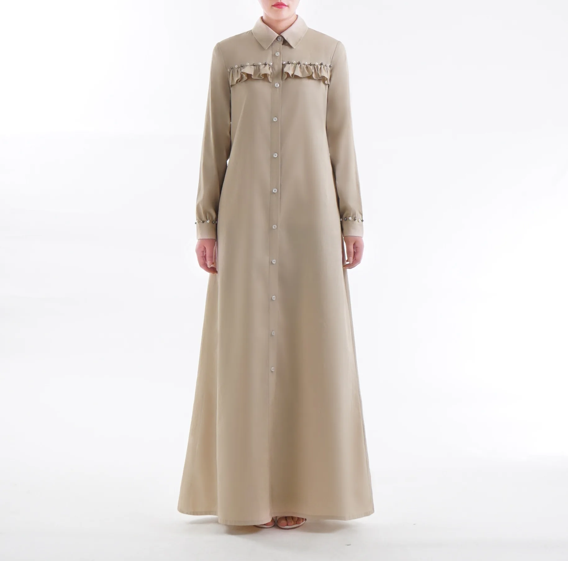 Абайя кимоно женское мусульманское Макси платье Femme Дубай турецкий Турция Бангладеш кафтан с длинным рукавом Исламская одежда рубашка платья