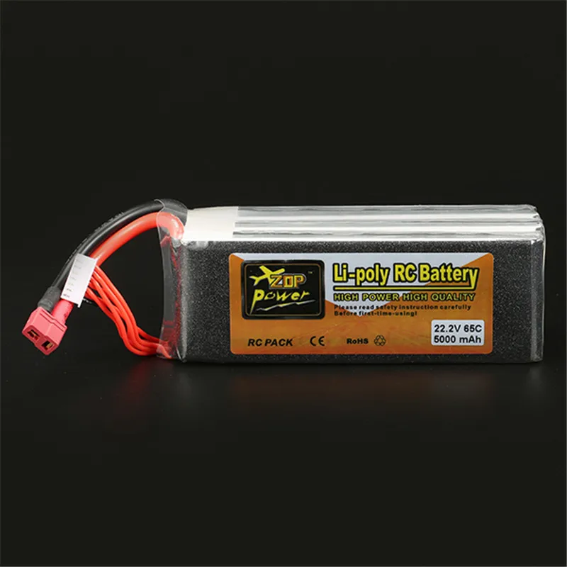 Аккумуляторная батарея Lipo ZOP Power 22 2 V 5000mAh 6S 65C Battery T Plug|t plug|22.2v 5000mahzop power |