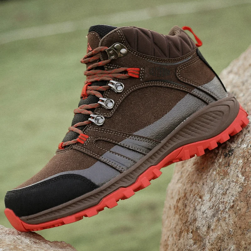 

Sneakers men Autumn/Winter Outdoor Hiking shoes Breathable Waterproof Male Trekking boots Mountain Climbing shoes
