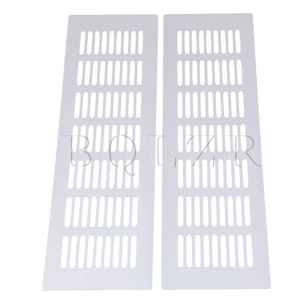 

BQLZR Silver 2 Pieces Air Vent Ventilation Heating Cover Bridge Shape Plate