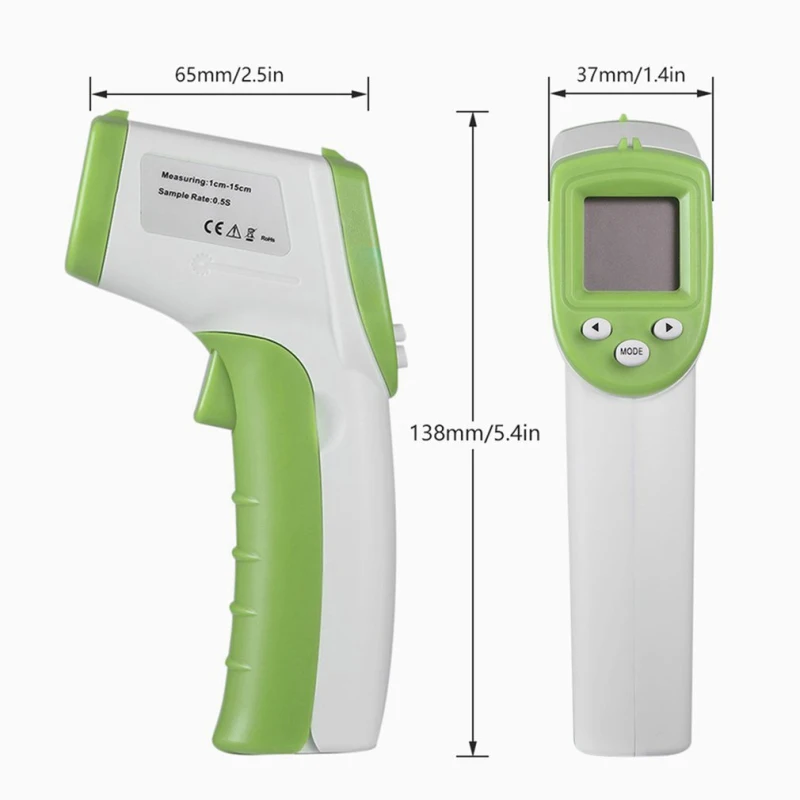 Цифровой термометр инфракрасный Детский Взрослый лоб Бесконтактный инфракрасный термометр с ЖК-подсветкой дисплей термометр