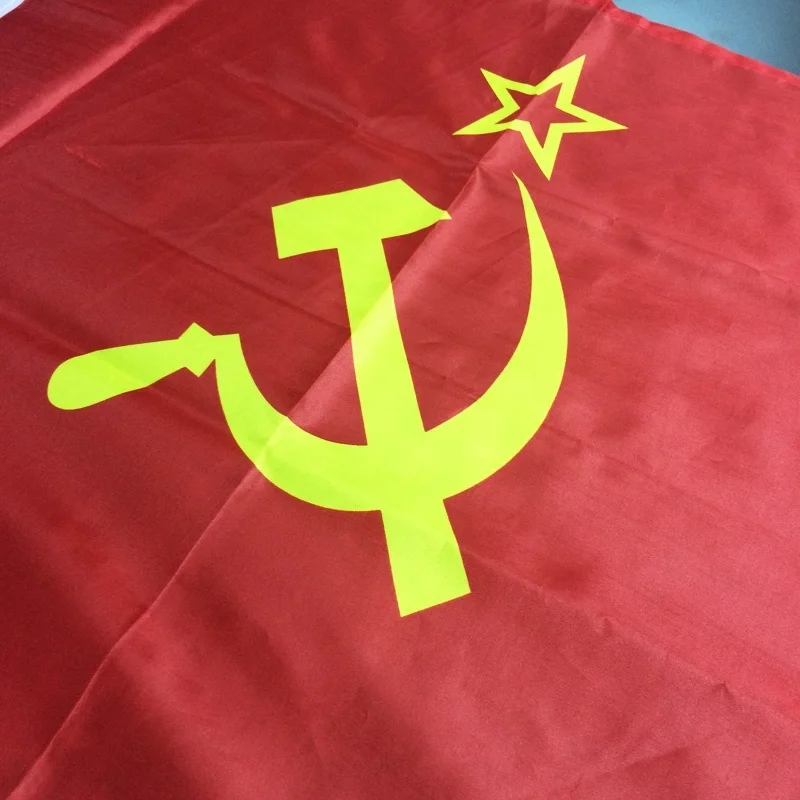 Флаг СССР MOFAN, флаг СССР, молот и серп, Россия, Союз Советских соцар, с 2 латунными люверсами, 3X5 футов, флаг