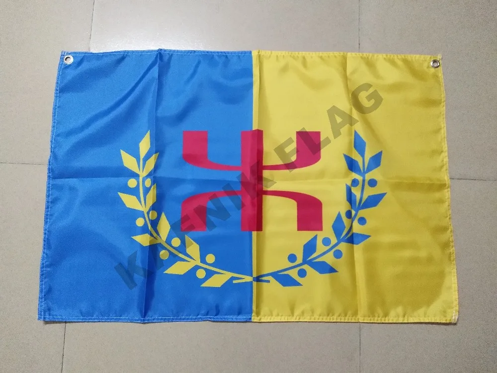 Кафник пользовательский кабильный флаг 3x5ft 150X9 0 см/128*192 см двусторонний для