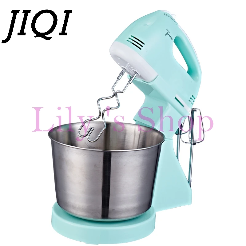 Image Electric Food Mixer Table stand cake dough mixer Handheld mini Eggs Beater Blender Baking Whipping cream Machine 7 Speed EU US