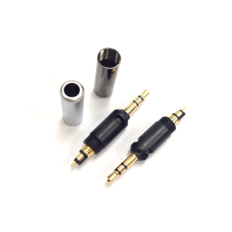 10pcs lot DIY 2 5mm Jack Pin for Sennheiser HD598 HD558 HD518 Headphone Earphone Headset 24K Gold Plated Adapter