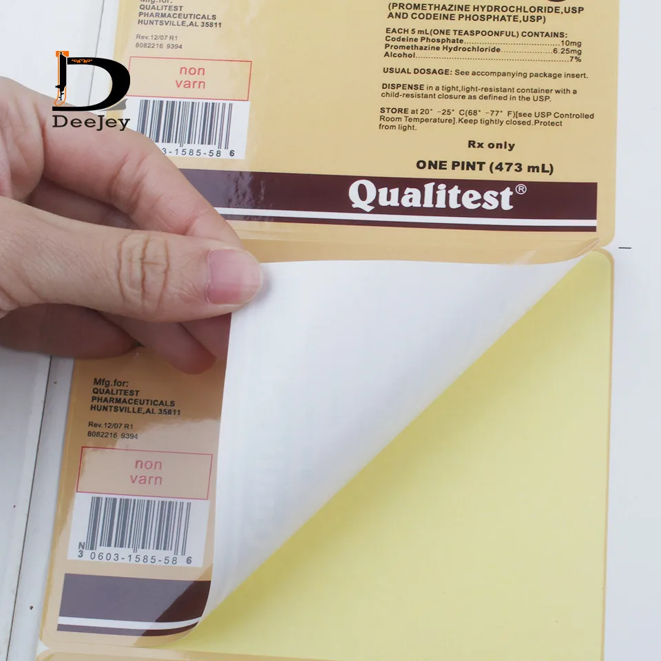 custom sticker labels logo text printed adhesive stickers pvc or coated  paper 1000pcs lot