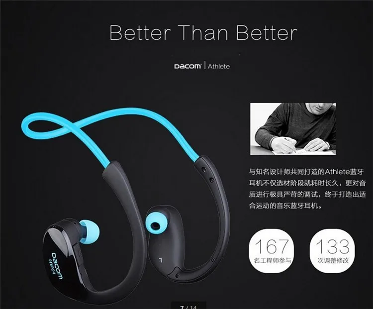 Bests Handfree Earhook For Bluetooth Sport Headset With NFC Mini Hifi Bass earpiece With Microphone For iphoneSuasungXiaomi Mp3 Music Player (2)