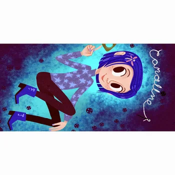 

2016 70x140cm Absorbent Bamboo Microfiber Bath Beach Towel Coraline Print Drying Washcloth Swimwear Shower Fashion Towels