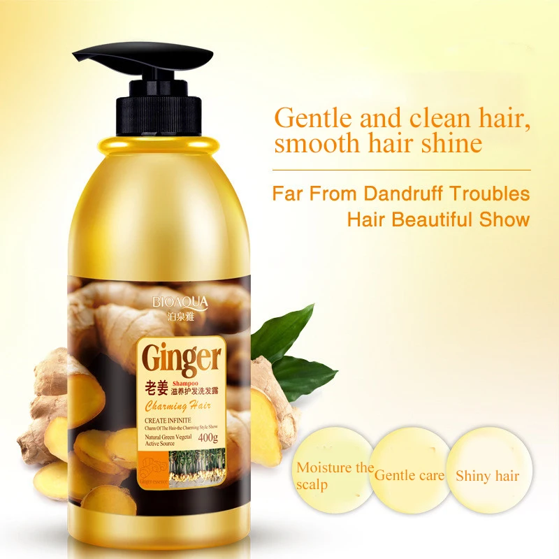 Herbal Ginger Hair Shampoo No Silicone Oil Oil Control Anti Dandruff Itching Cleansing Professional Hair & Scalp Treatment 400ml Herbal Ginger Hair Shampoo No Silicone Oil Oil Control Anti Dandruff Itching Cleansing Professional Hair & Scalp Treatment 400ml