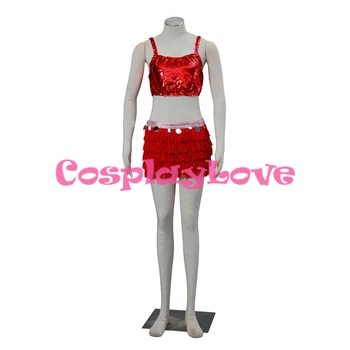 

Movie Zootopia Gazelle Costume Dance Dress RED Cosplay Costume Custom Made Halloween Christmas Stock High Quality