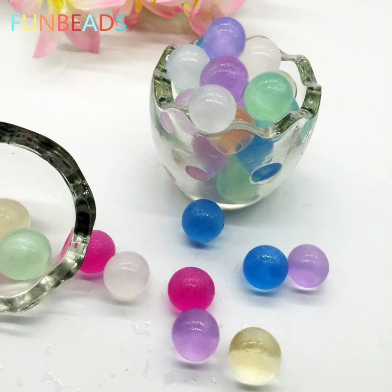 50 г/лот Funbeads 3-3,5 мм жемчужно-блестящие Кристальные грунтовые водные бусинки грязевые растущие водяные шары Свадебный домашний декор FGX