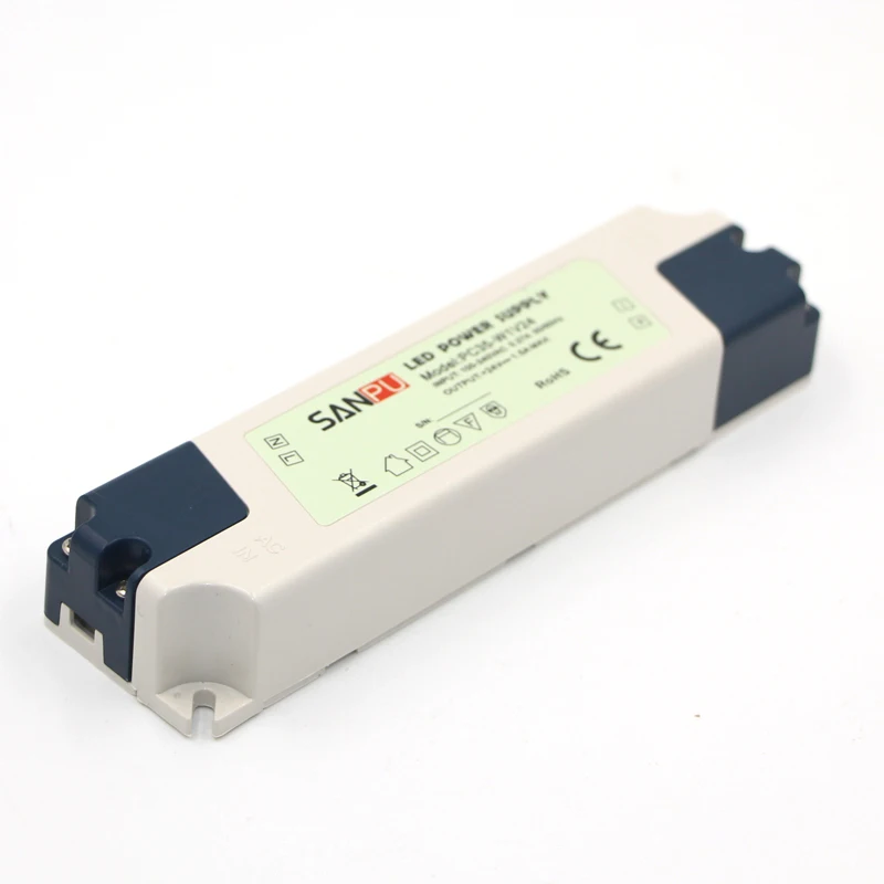 Светодиодный Мощность адаптер питания AC/DC 12V 24V 15 Вт 35 60W драйвер Трансформатор